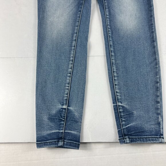 Judy Blue Jeans Women's 29x26* Skinny High Rise Crop Blue Faded Denim Tag 30 - Picture 7 of 16